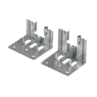 Mounting fixtures to wooden or steel frames, for blue mounting boxes
